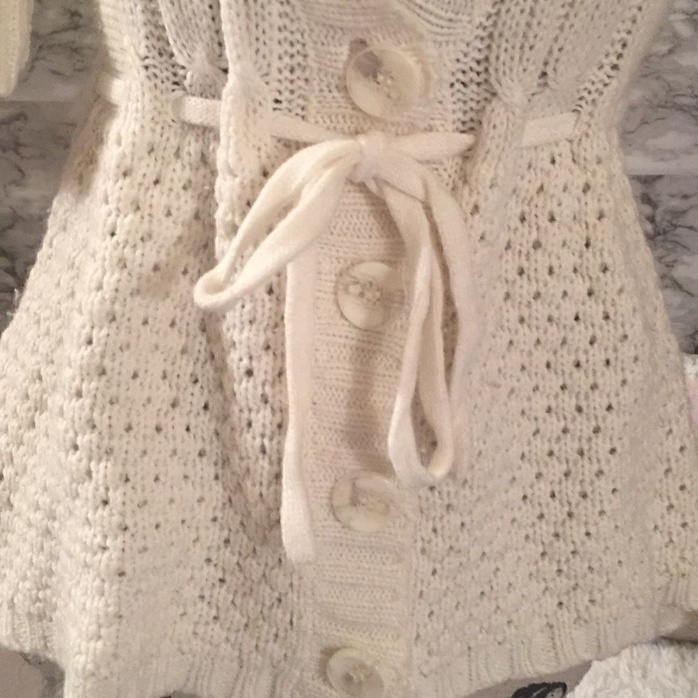 Derek heart tie waist Spring Sweater - Picture 2 of 8
